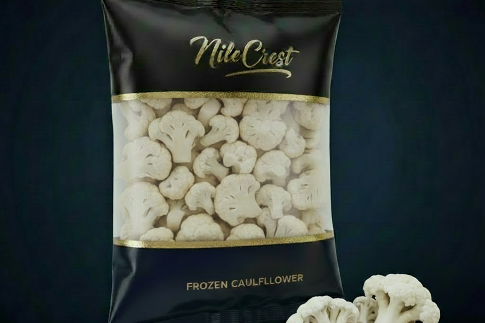 Frozen cauliflower from Nile Crest, export-grade Egyptian vegetables