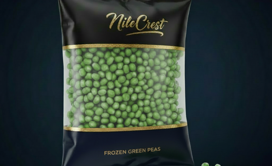 Frozen green peas from Nile Crest, export-grade Egyptian vegetables