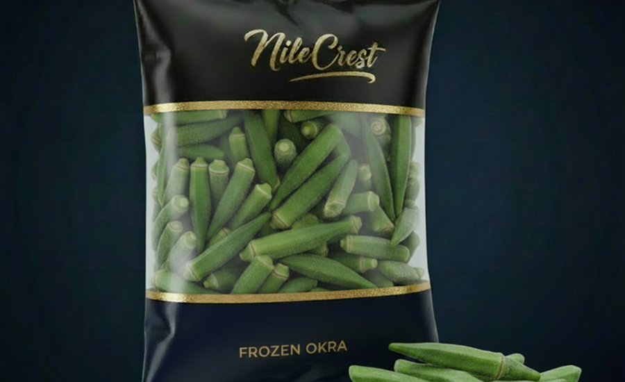 Frozen okra from Nile Crest, export-grade Egyptian vegetables