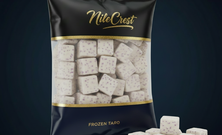 Frozen taro from Nile Crest, export-grade Egyptian vegetables