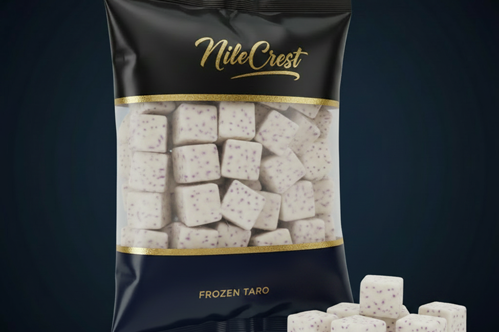 Frozen taro from Nile Crest, export-grade Egyptian vegetables